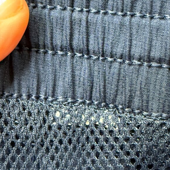 Under Armour Windbreaker Pants Men XL Blue Tapered Loose 34" Woven Vital Ripstop - Picture 6 of 16